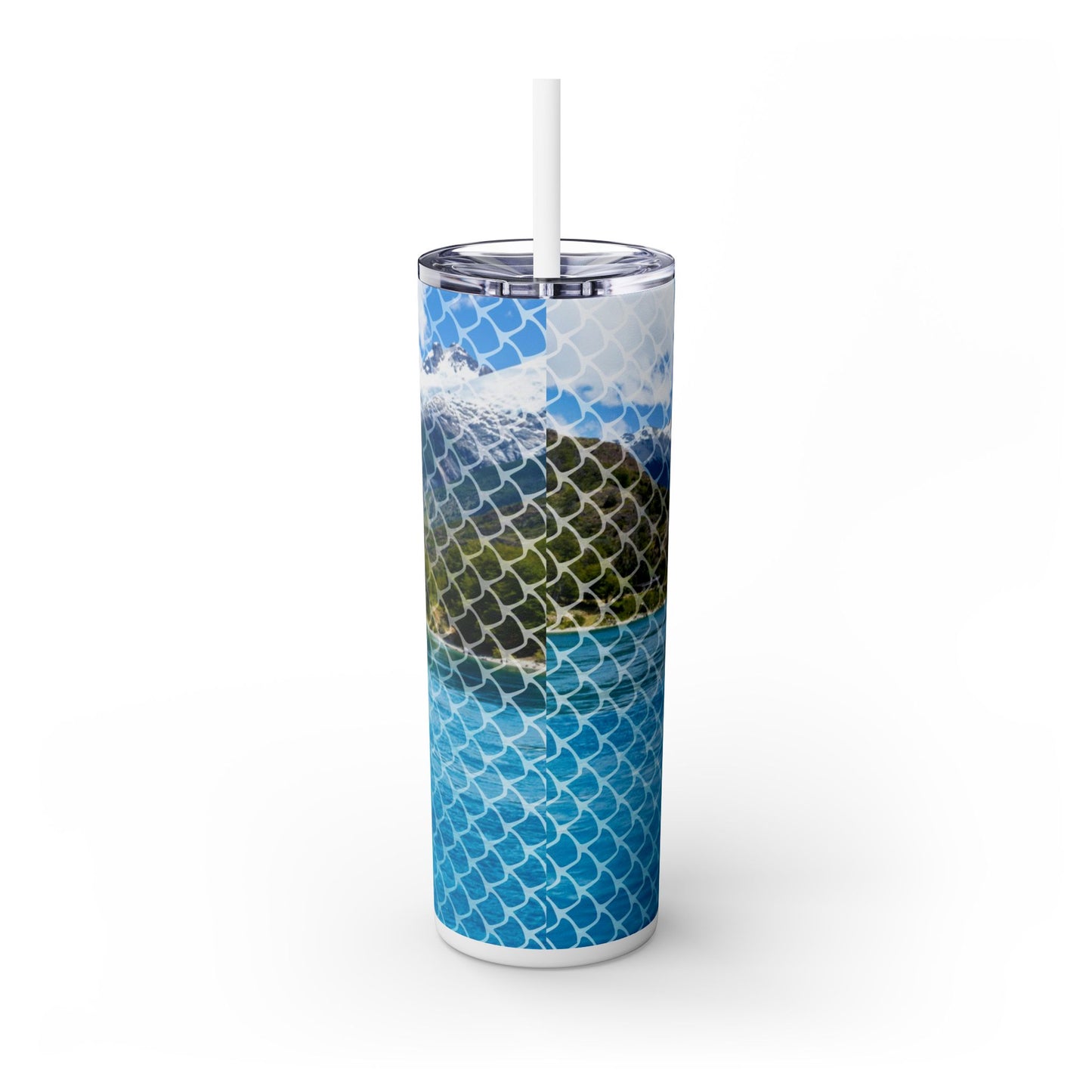 Rainbow Trout. 20oz Skinny Tumbler with Straw