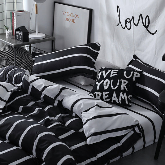 Trendy three-piece bedding set