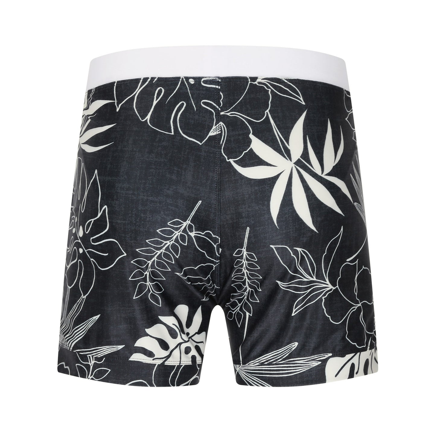 Men's Printed Quarter Tie Boxer Quick Dry Swim Shorts