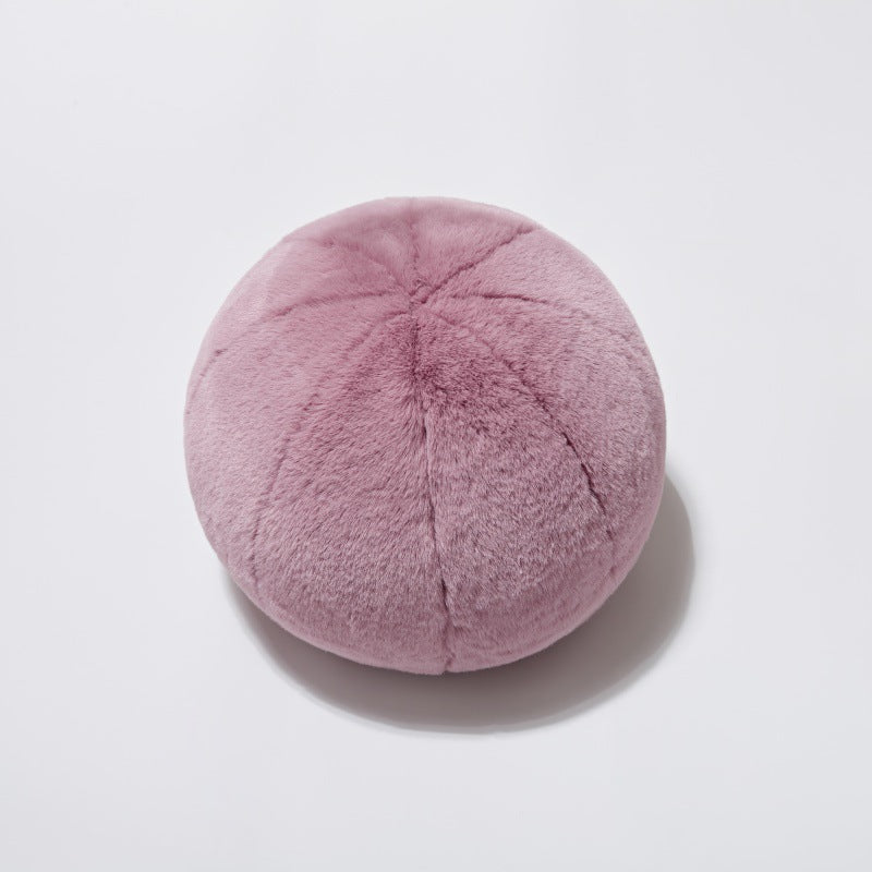 Round Plush Sofa Cushion