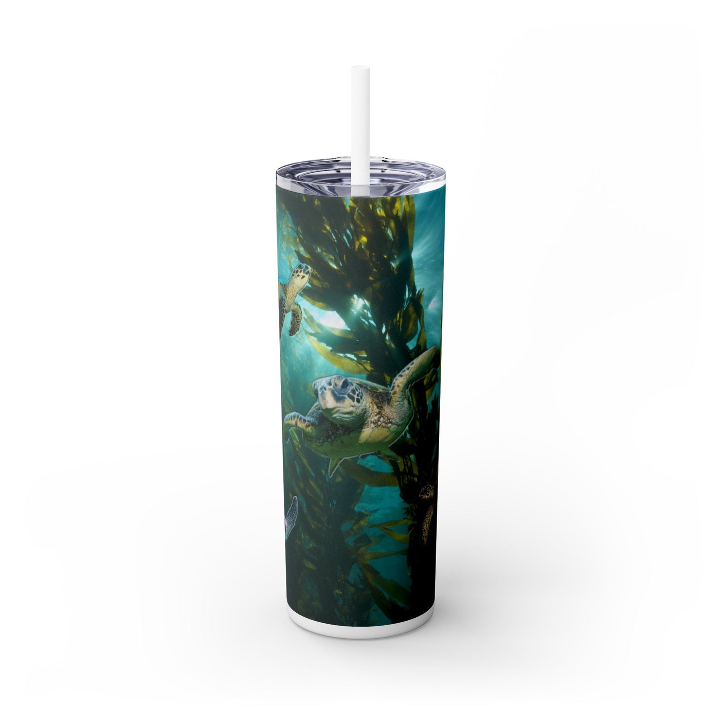 Sea Turtles. 20oz Skinny Tumbler with Straw