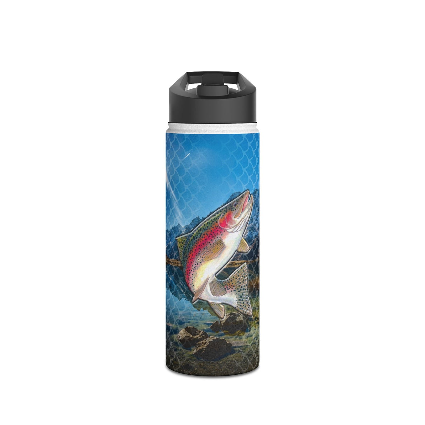 Rainbow Trout. Stainless Steel Water Bottle