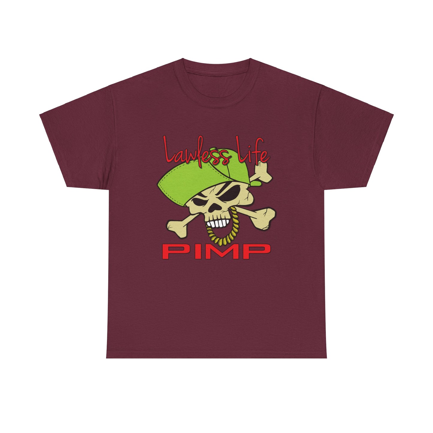 Lawless Life Pimp. Heavy Cotton T-Shirt