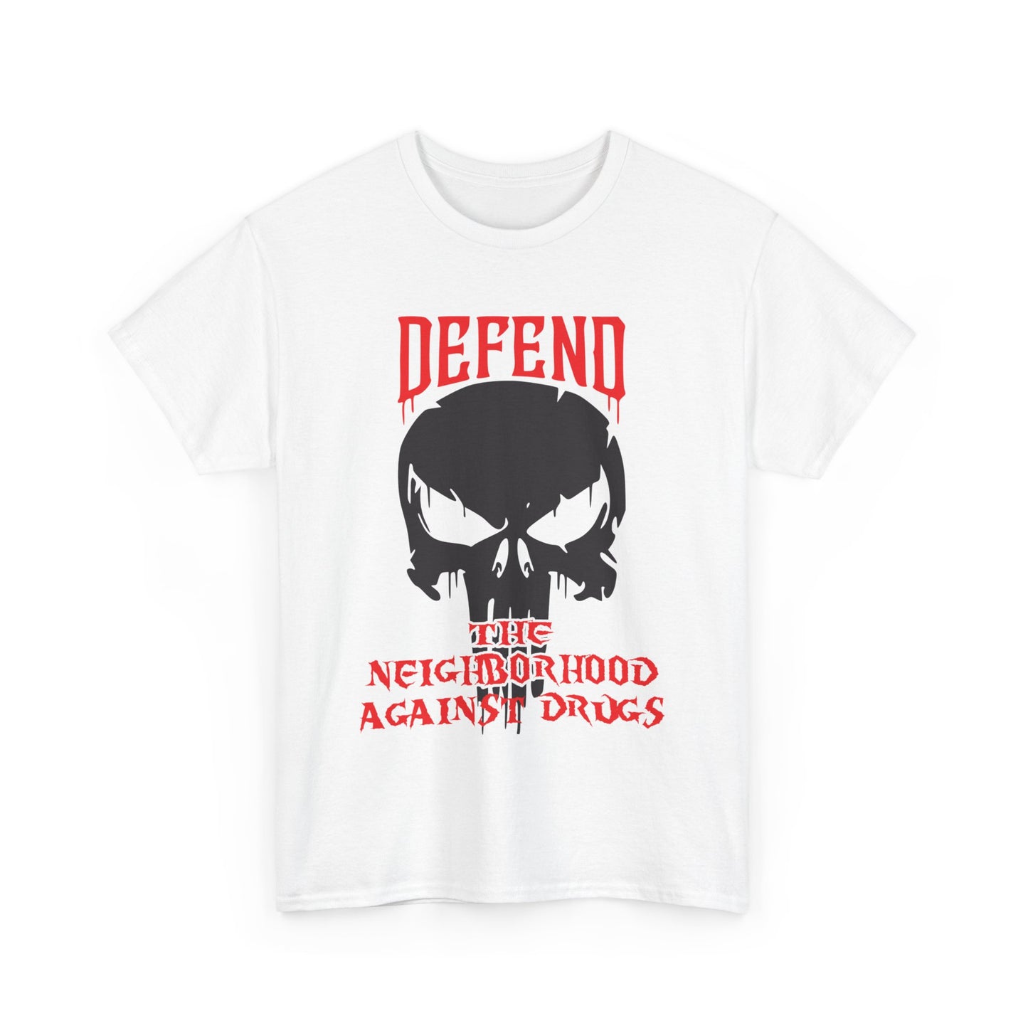 Defend the Neighborhood Against Drugs. Heavy Cotton T-Shirt