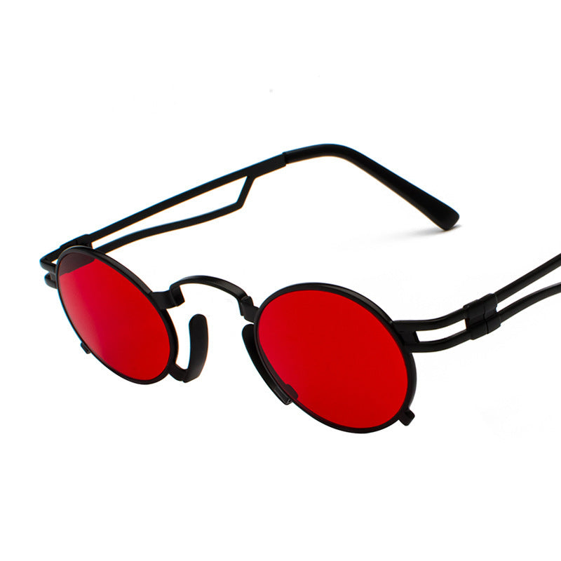 Metal oval sunglasses