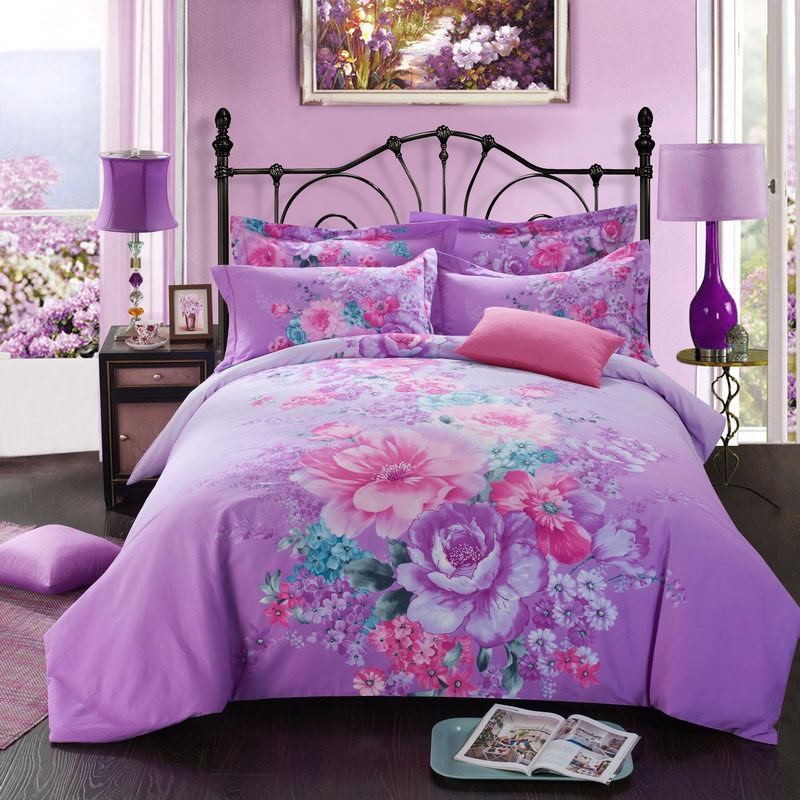 Four-piece cotton bed set