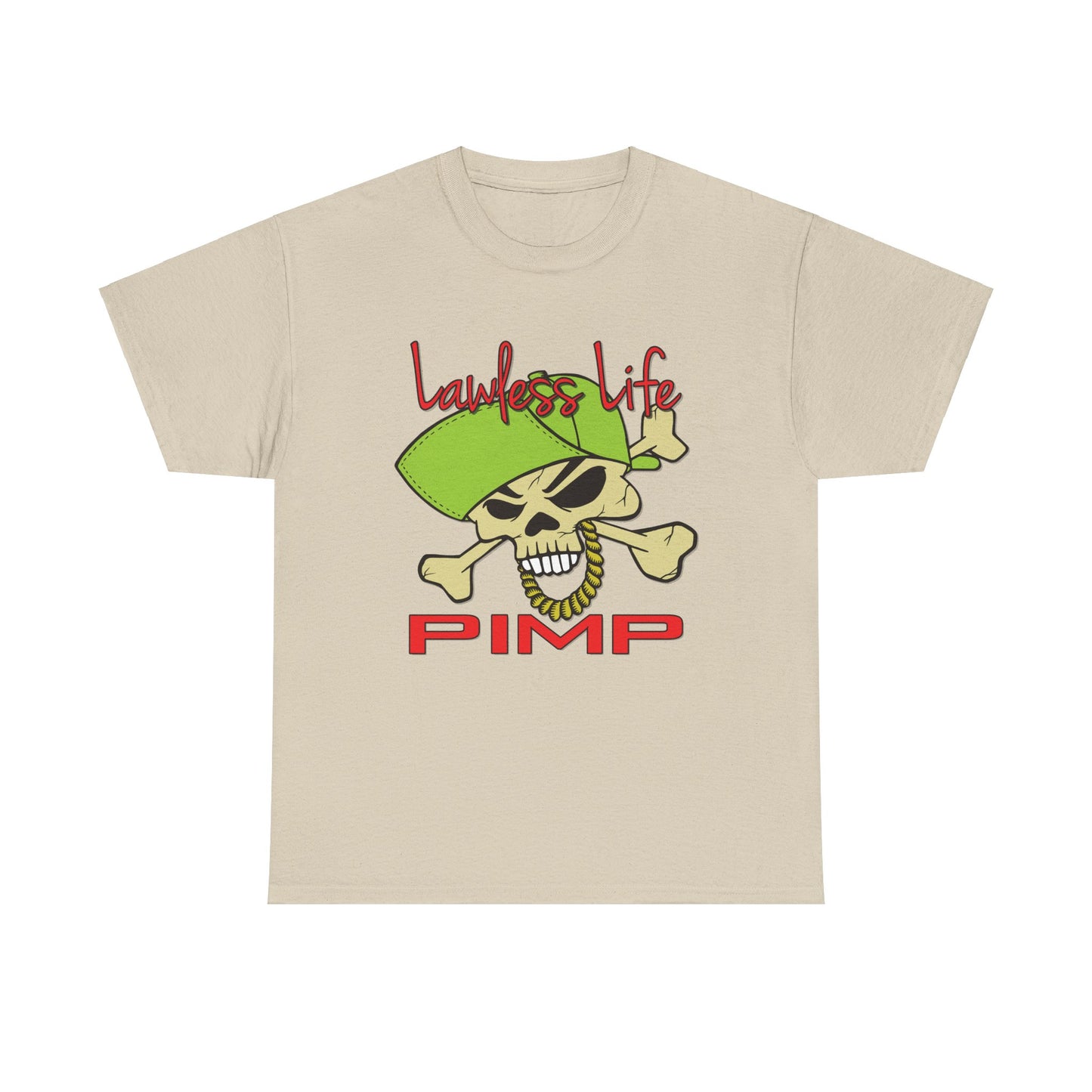 Lawless Life Pimp. Heavy Cotton T-Shirt