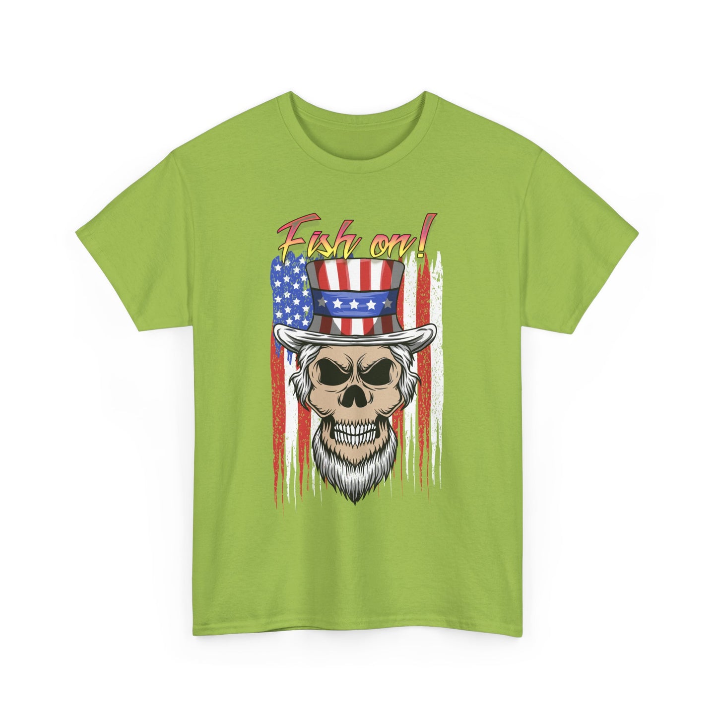 All American Fish on. Heavy Cotton T-Shirt