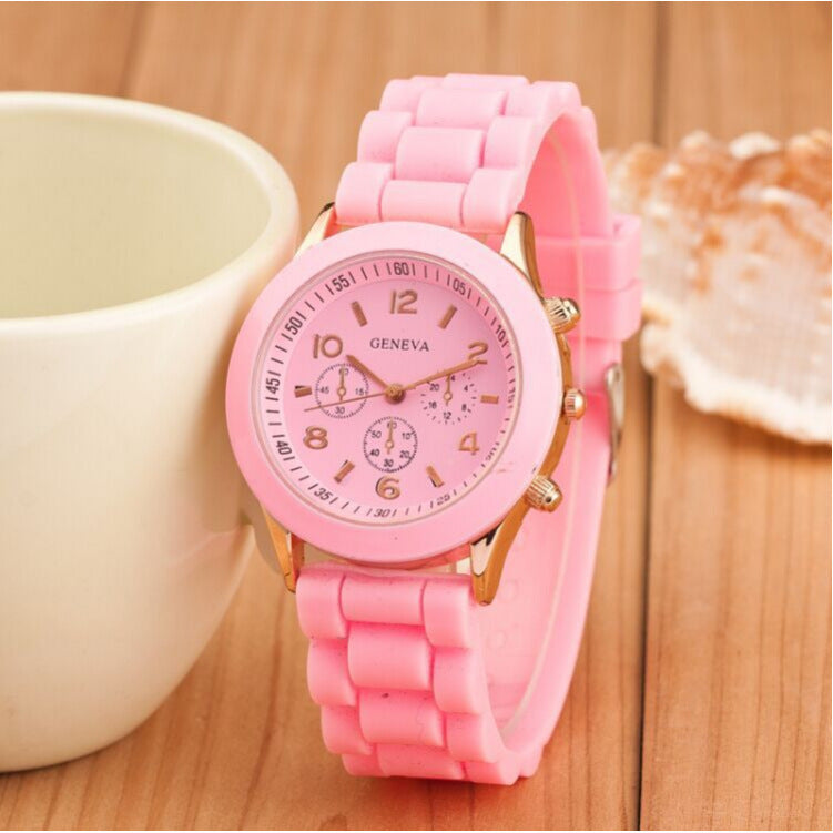 Geneva jelly silicone watch