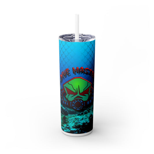 Dive Master. 20oz Skinny Tumbler with Straw