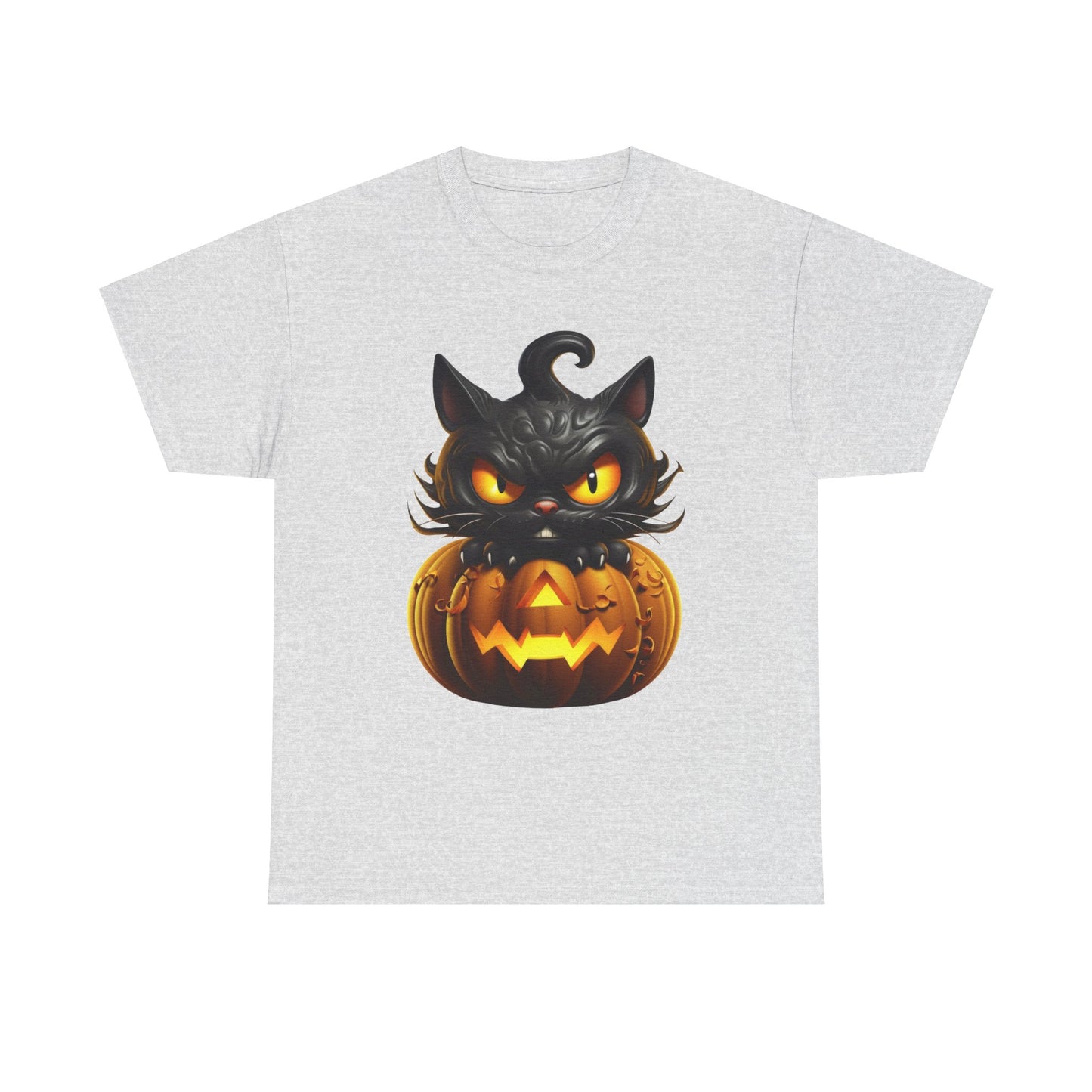 Halloween Kitty. Heavy Cotton T-Shirt