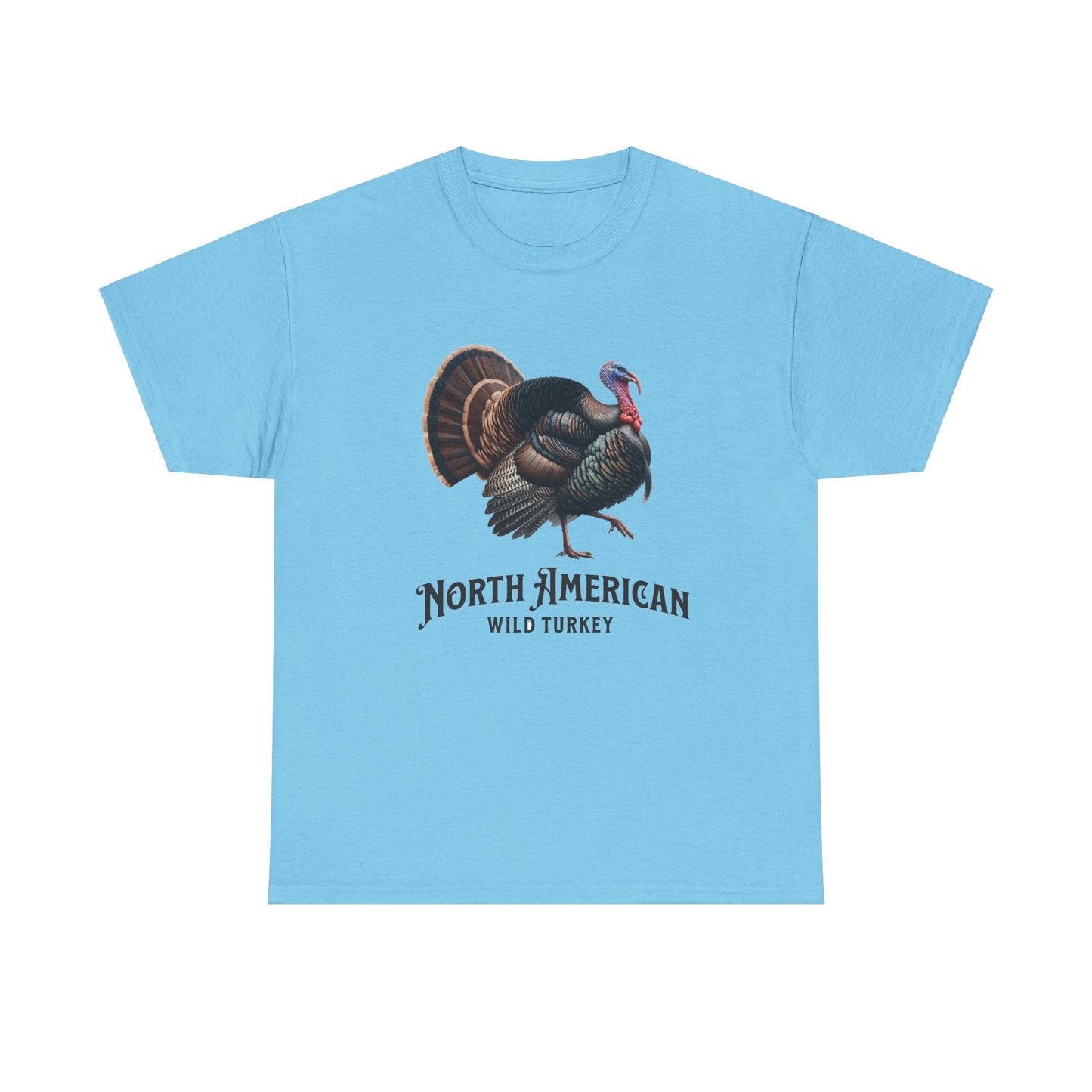 North American Wild Turkey. Heavy Cotton T-Shirt