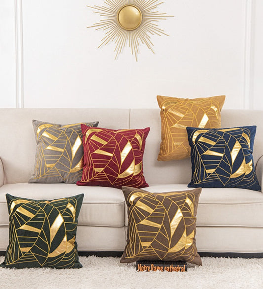 Dutch velvet gilded pillow case