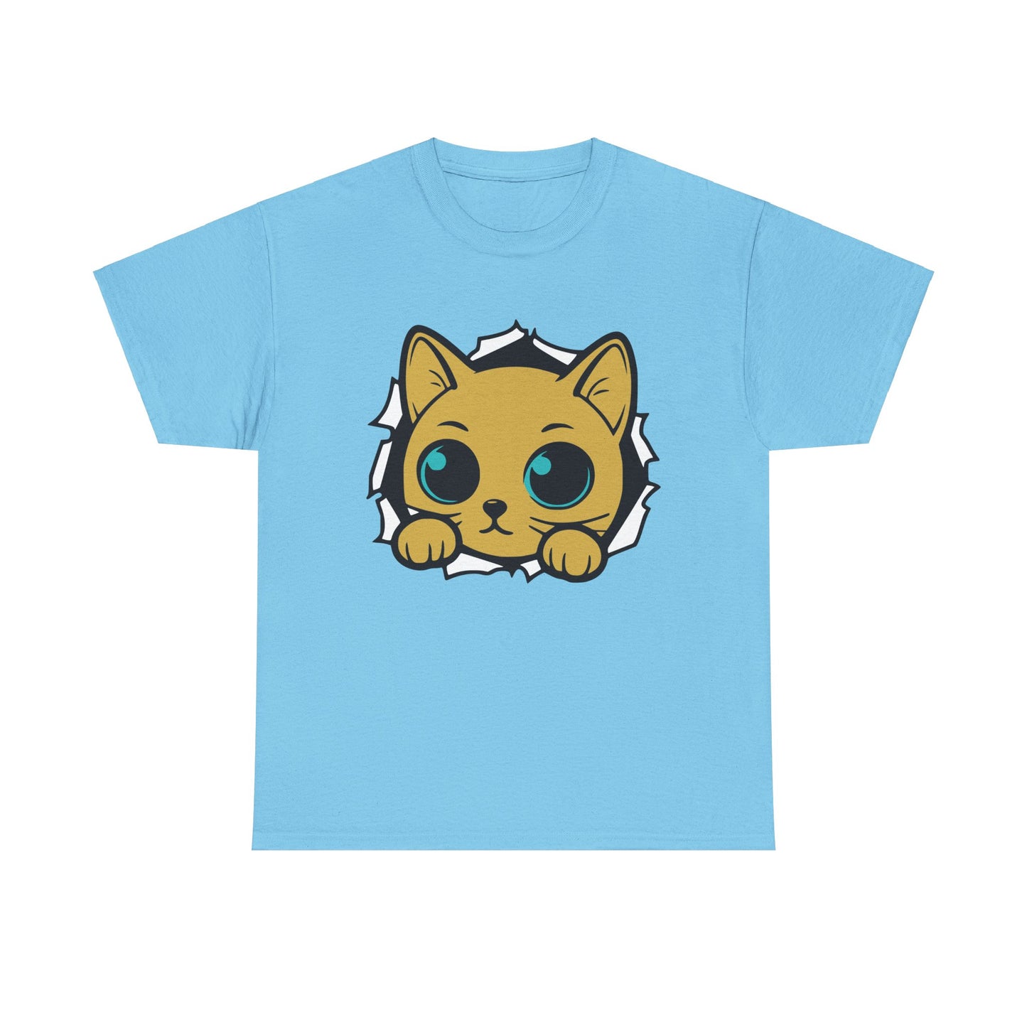 Breaking out Cat. Heavy Cotton T-Shirt