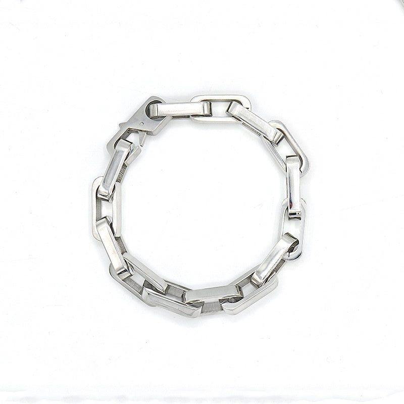 Light Luxury Stainless Steel Cuban Link Chain Bracelet