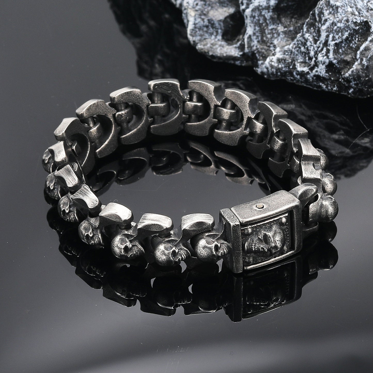 Distressed Skull Bracelet