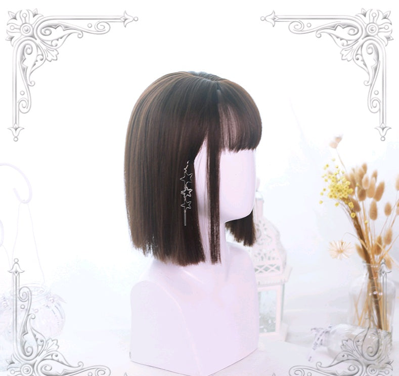 Lolita shoulder straight wig