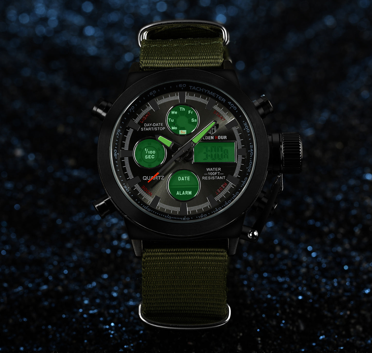 Outdoorsman multi-function electronic watch