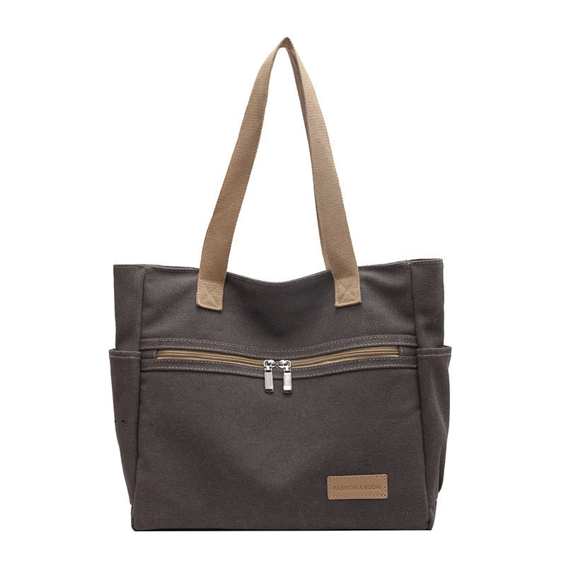 Canvas Shoulder Handbag