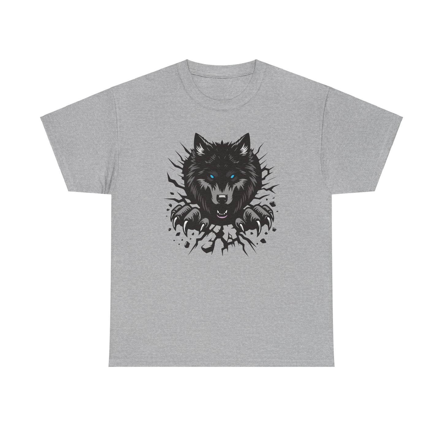 Breaking Out Wolf. Heavy Cotton T-Shirt