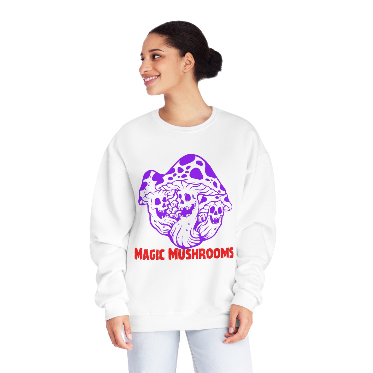 Magic Mushrooms, Unisex NuBlend® Crewneck Sweatshirt