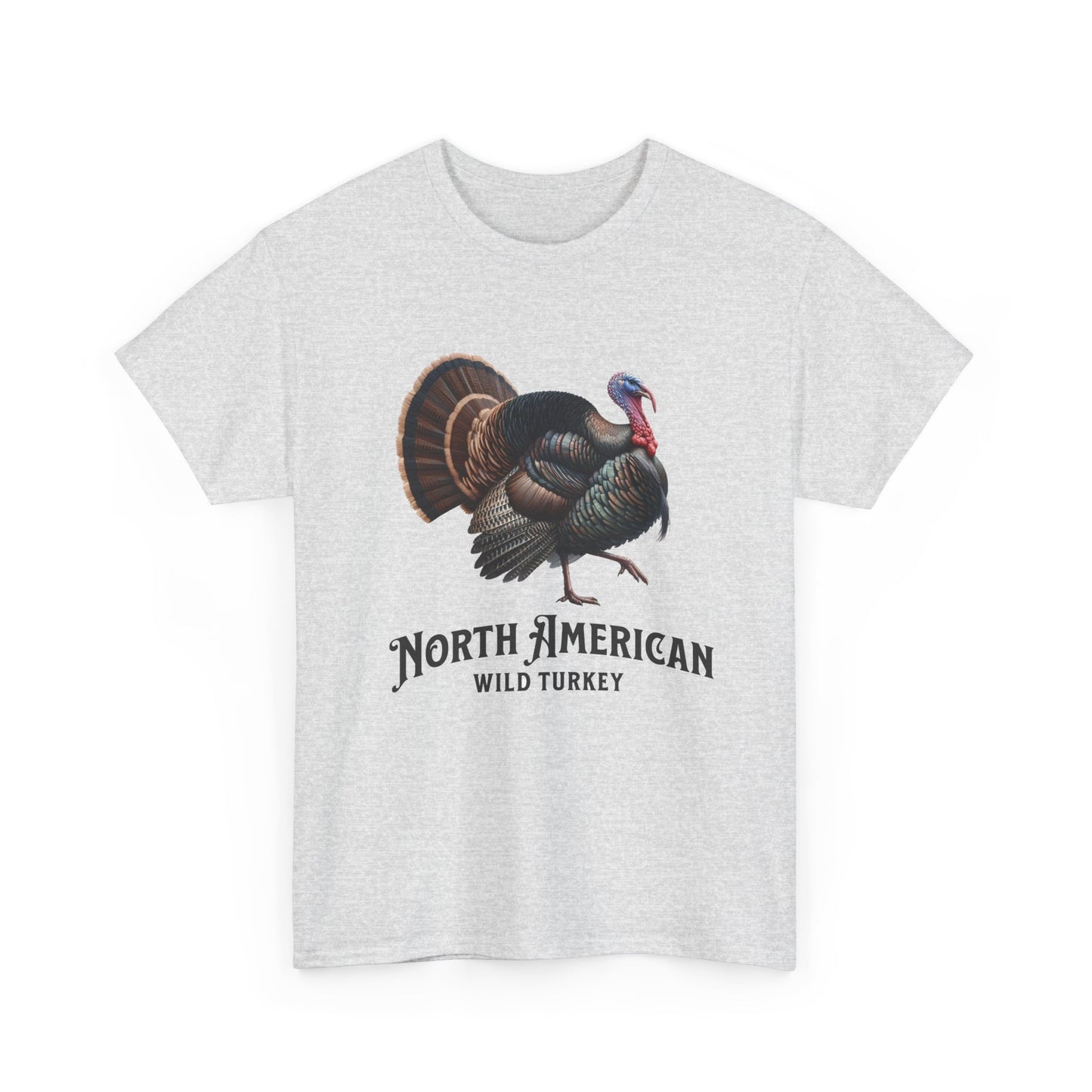 North American Wild Turkey. Heavy Cotton T-Shirt