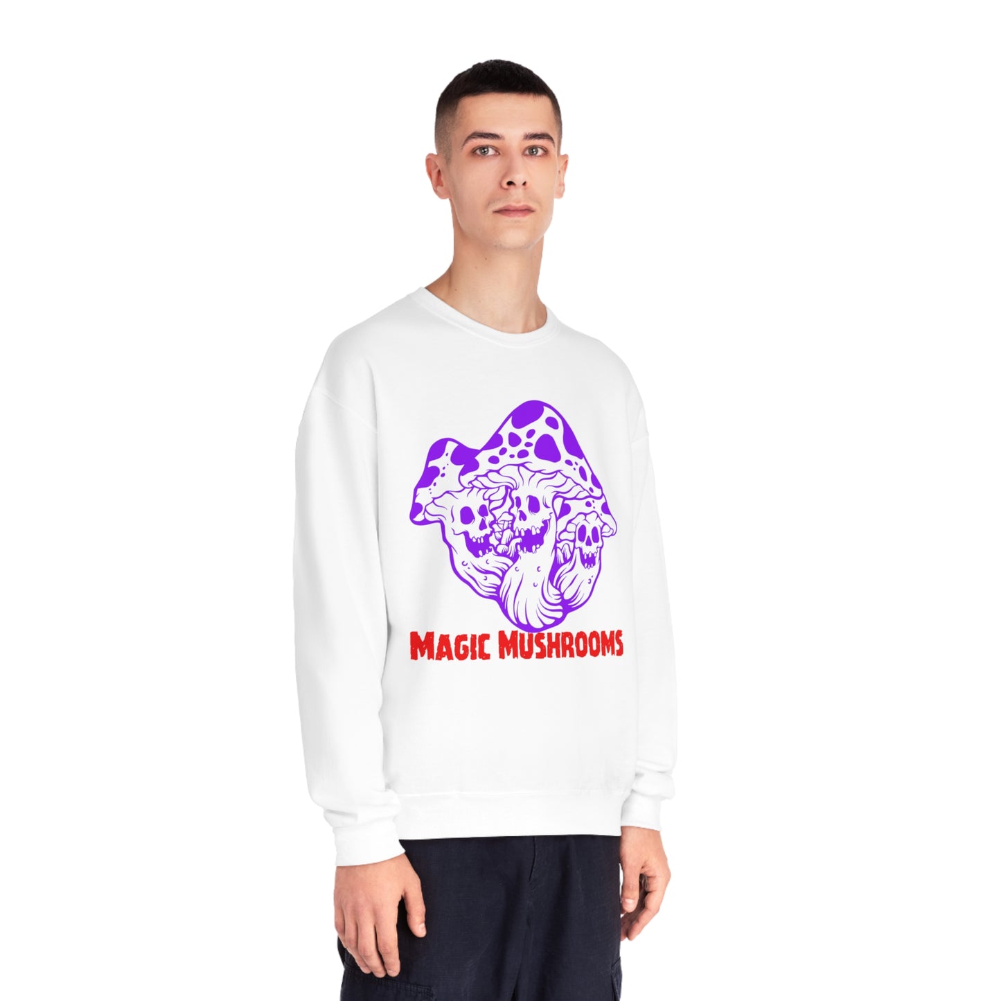 Magic Mushrooms, Unisex NuBlend® Crewneck Sweatshirt