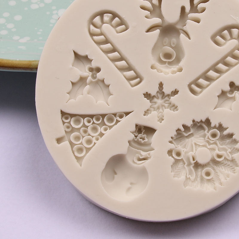 Christmas Decoration Fondant Cake Silicone Mold