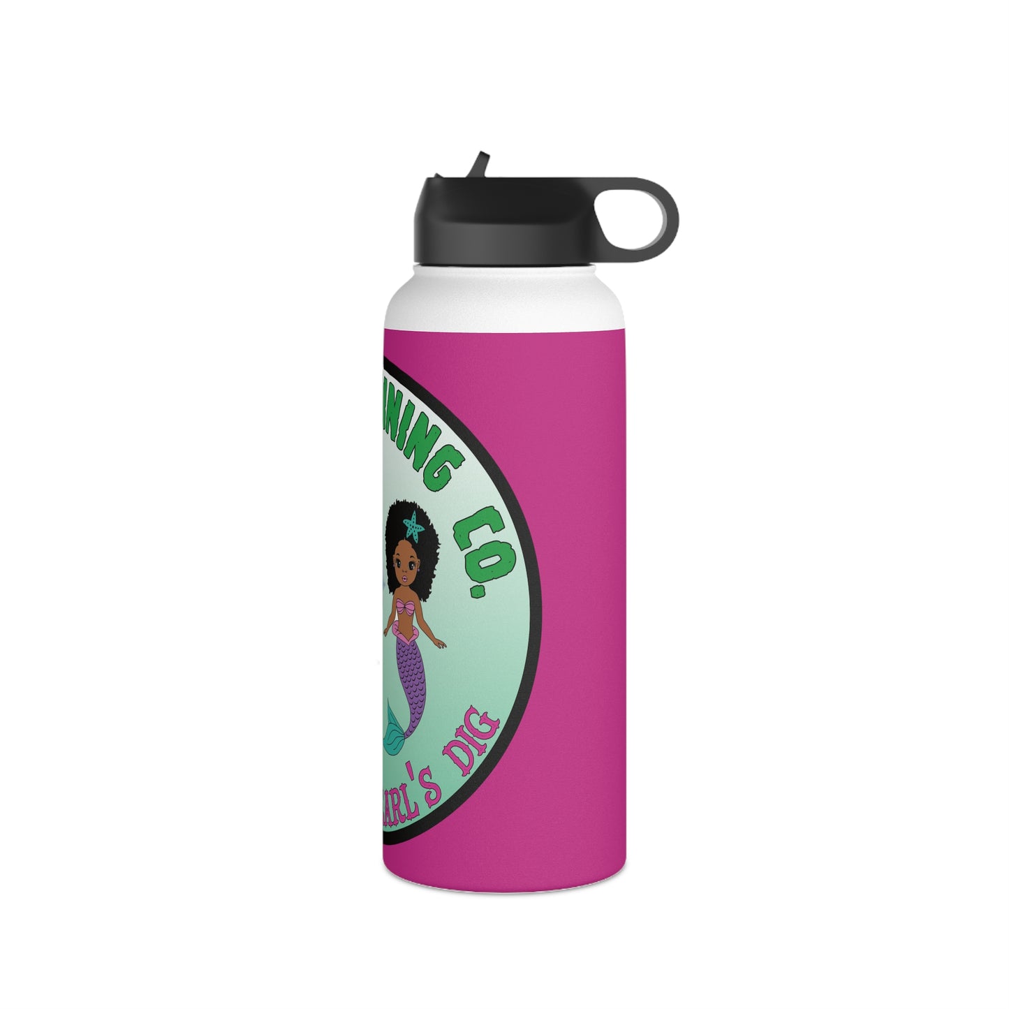 Oregon Mining Co. Mermaid Pearl's Dig. Stainless Steel Water Bottle