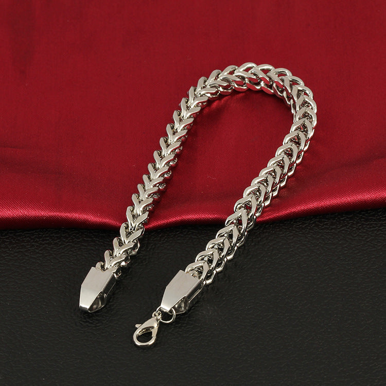 Braided stainless steel bracelet