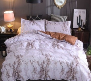 Marble four-piece bedding set