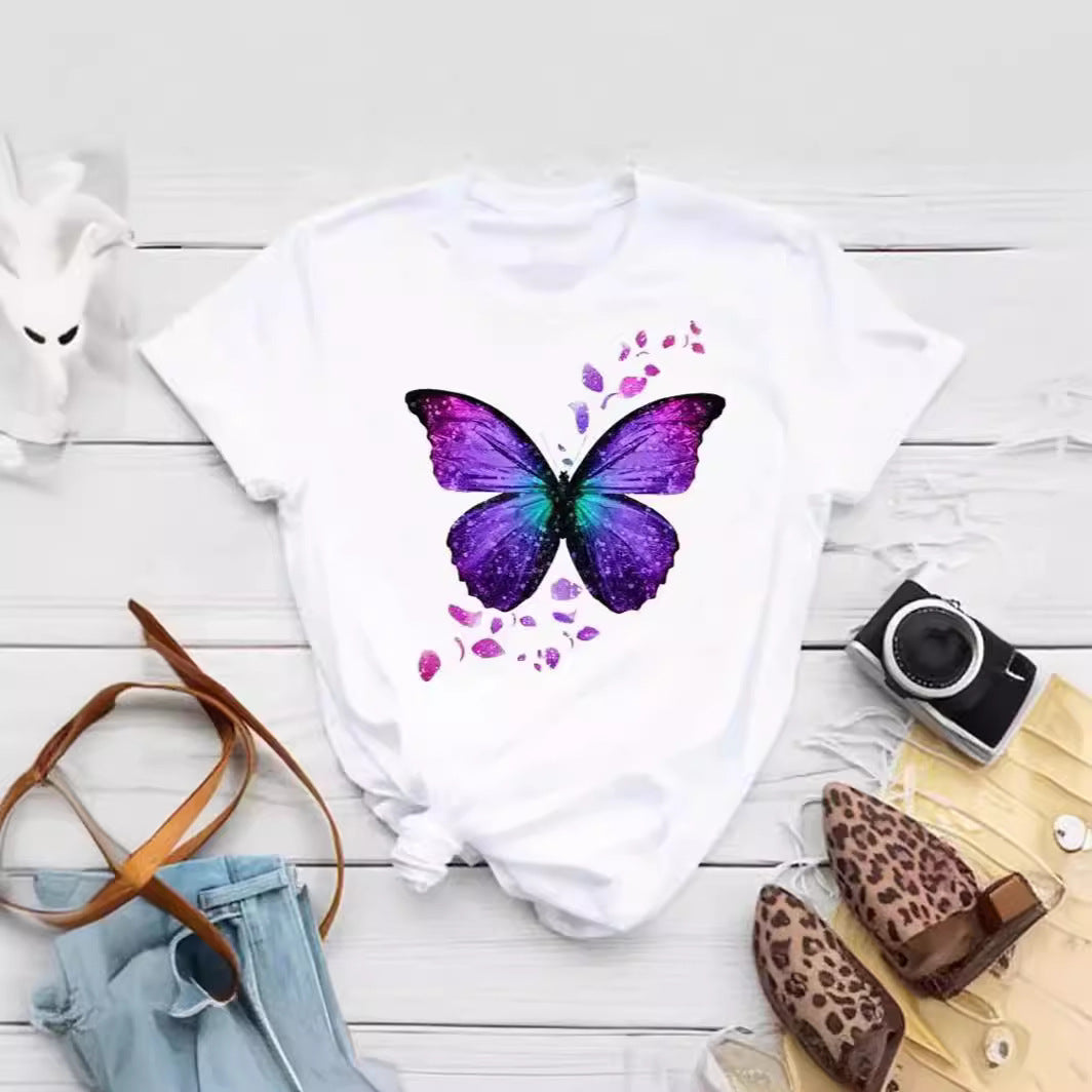 Butterfly Petal Printed T-shirt