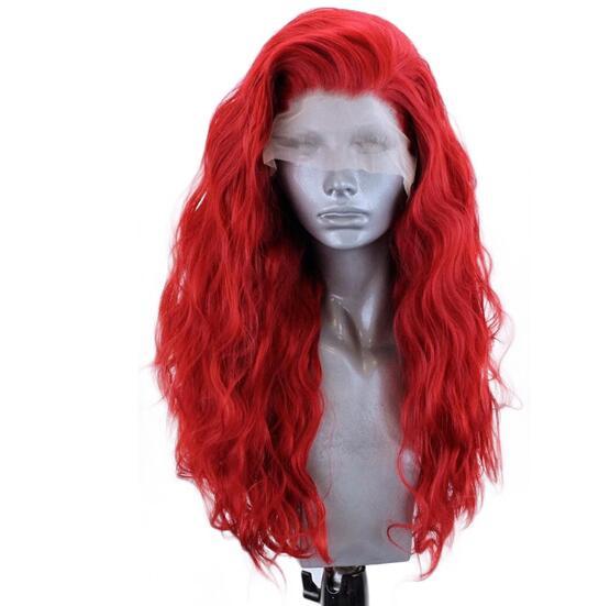 European chemical fiber front lace wig