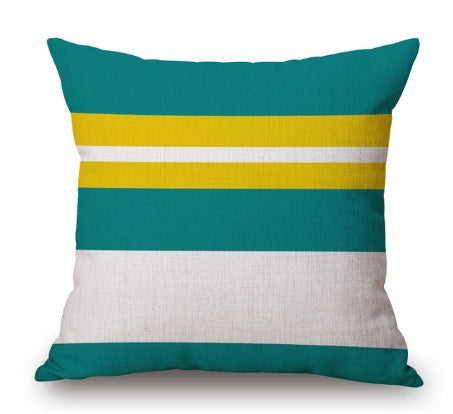 Geometric print cushion cover