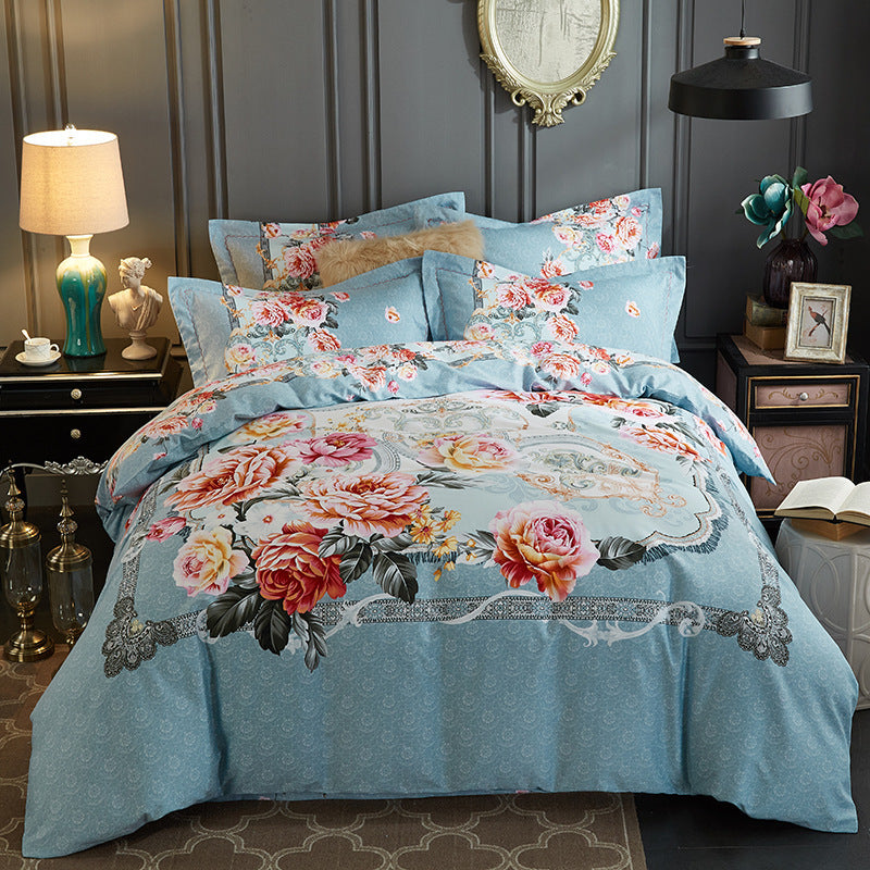 Four-piece cotton bed set