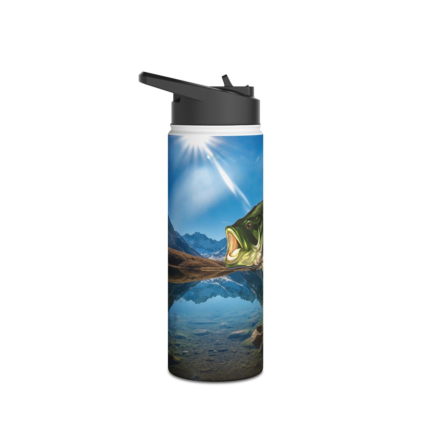 Bass Lake. Stainless Steel Water Bottle