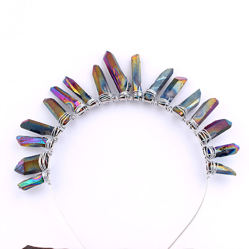 Natural Stone Hand-wound Crystal Headdress