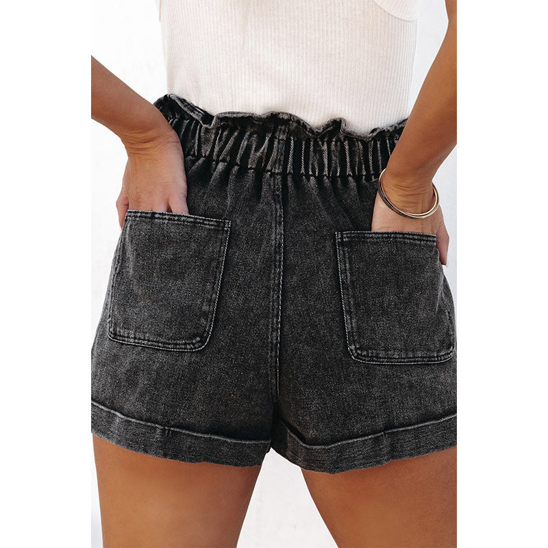 Womens Fashionable High Waisted Shorts