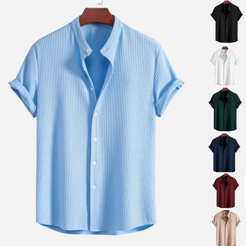 Men's Short Sleeve Loose Shirt Top