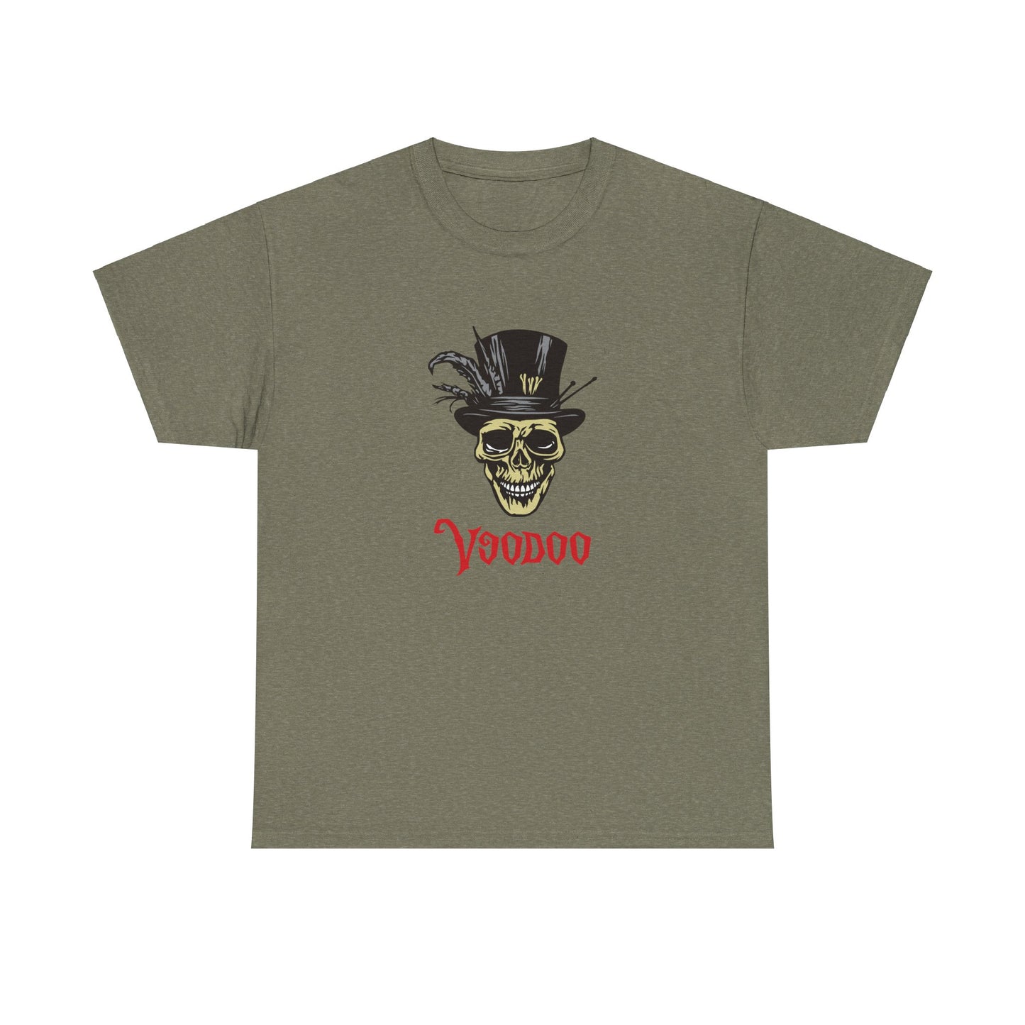 VooDoo Skull, Heavy Cotton T-Shirt