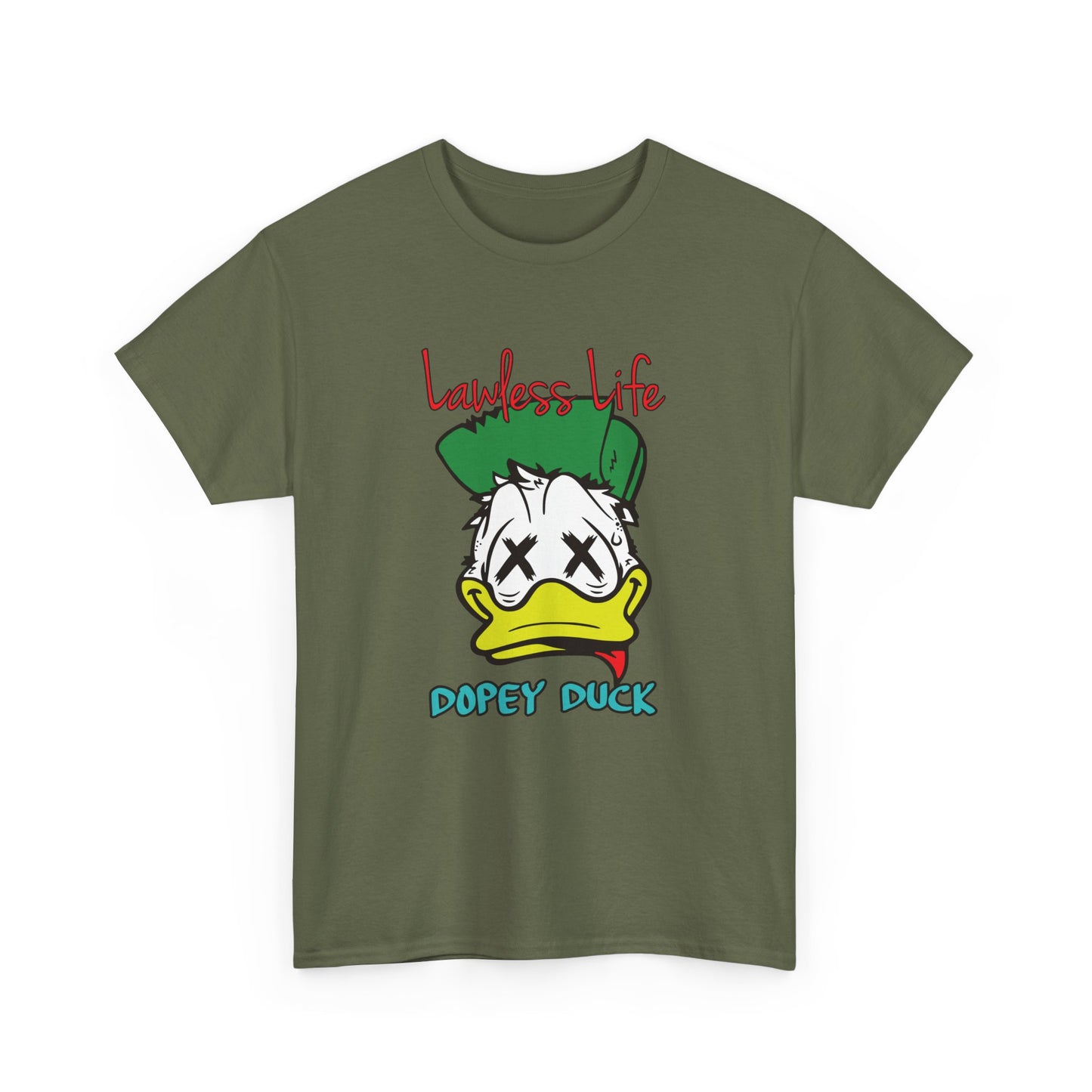 Lawless Life Dopey Duck. Heavy Cotton T-Shirt