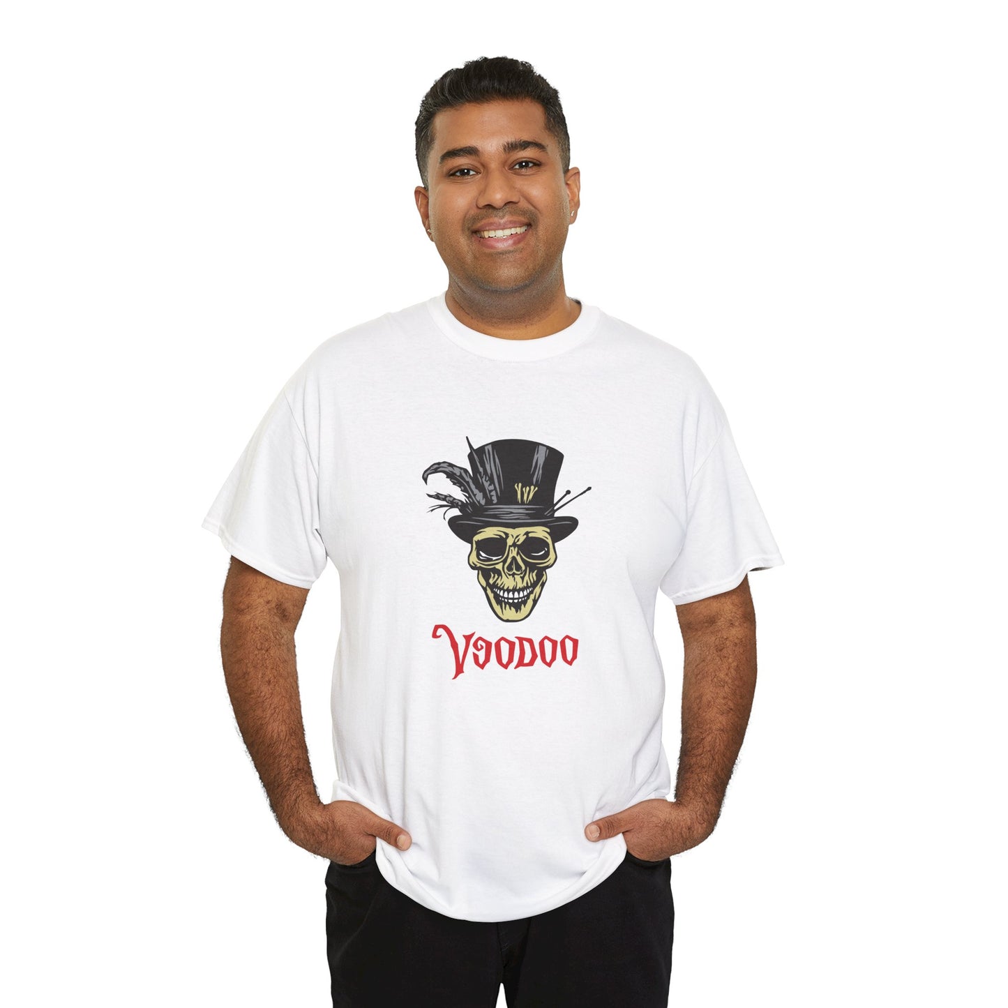 VooDoo Skull, Heavy Cotton T-Shirt