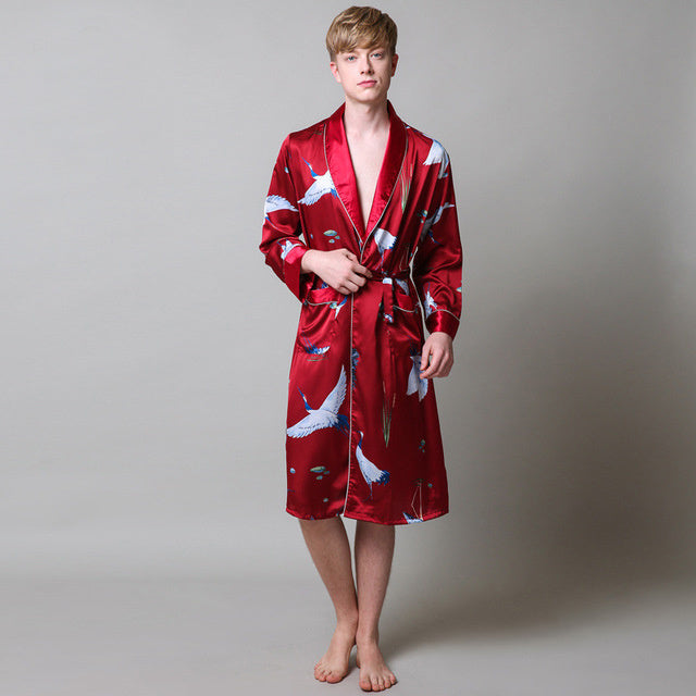 Silk skin robe