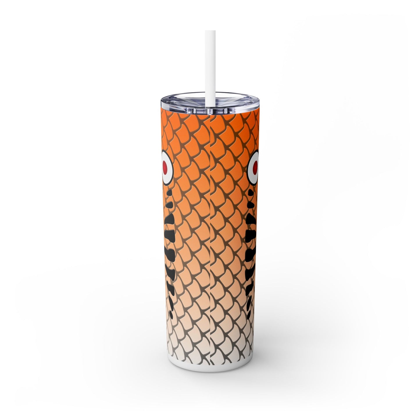 Bite Me Fish Hook. 20oz Skinny Tumbler with Straw