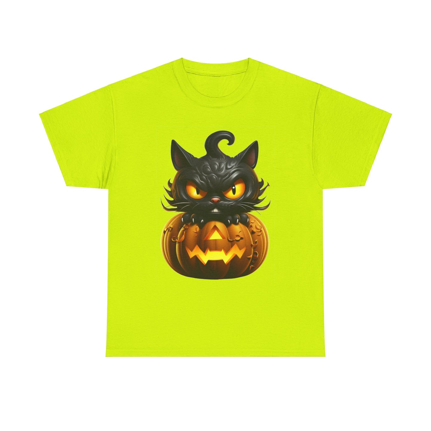 Halloween Kitty. Heavy Cotton T-Shirt