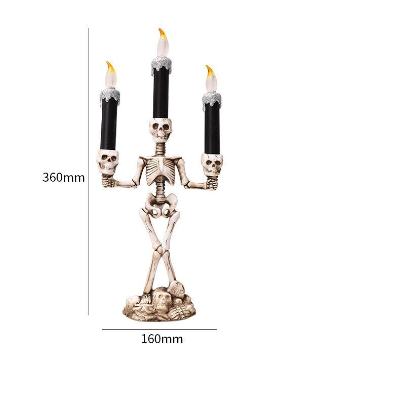 Halloween skeleton candles  decoration