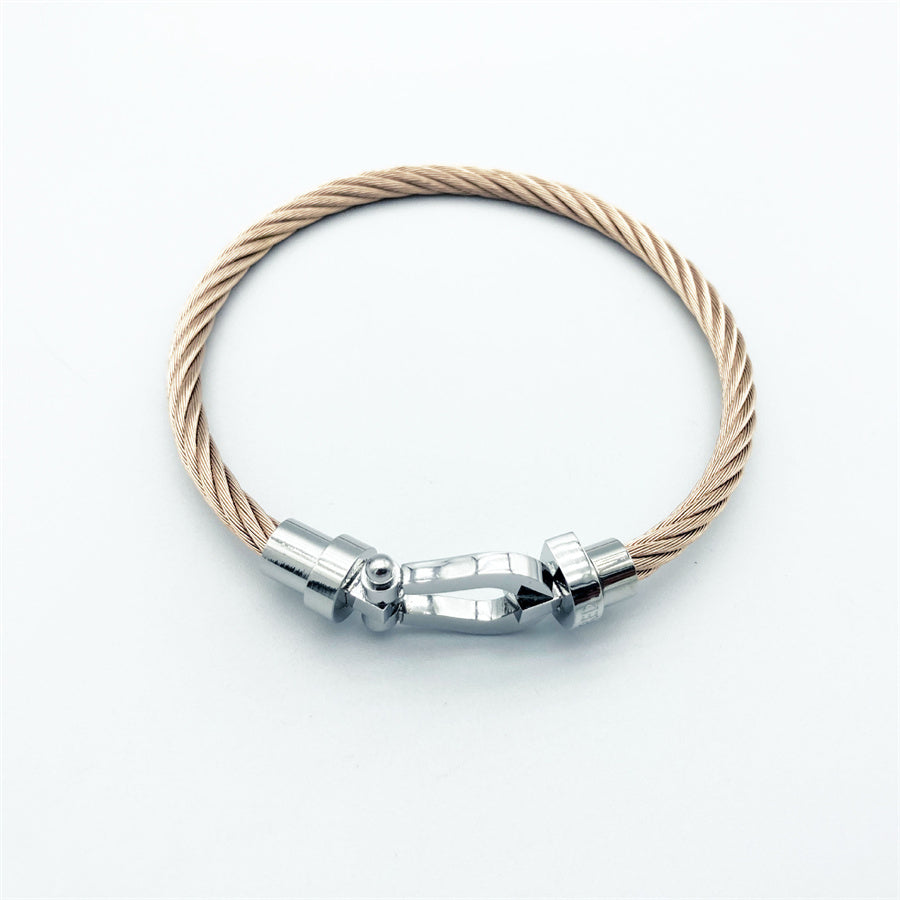 Magnetic Buckle Stainless Steel Wire Bracelet