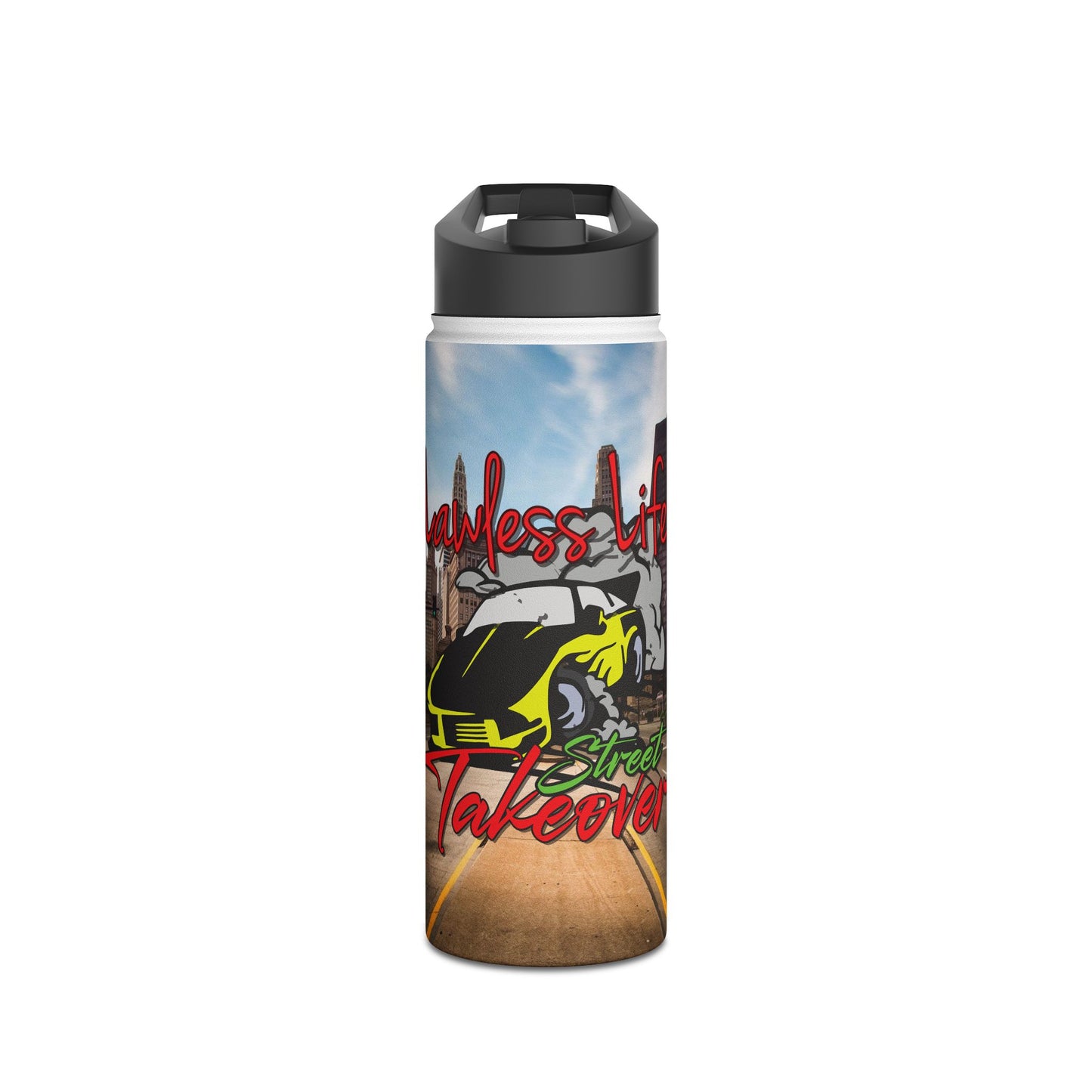 Lawless Life Street Takeover. Stainless Steel Water Bottle