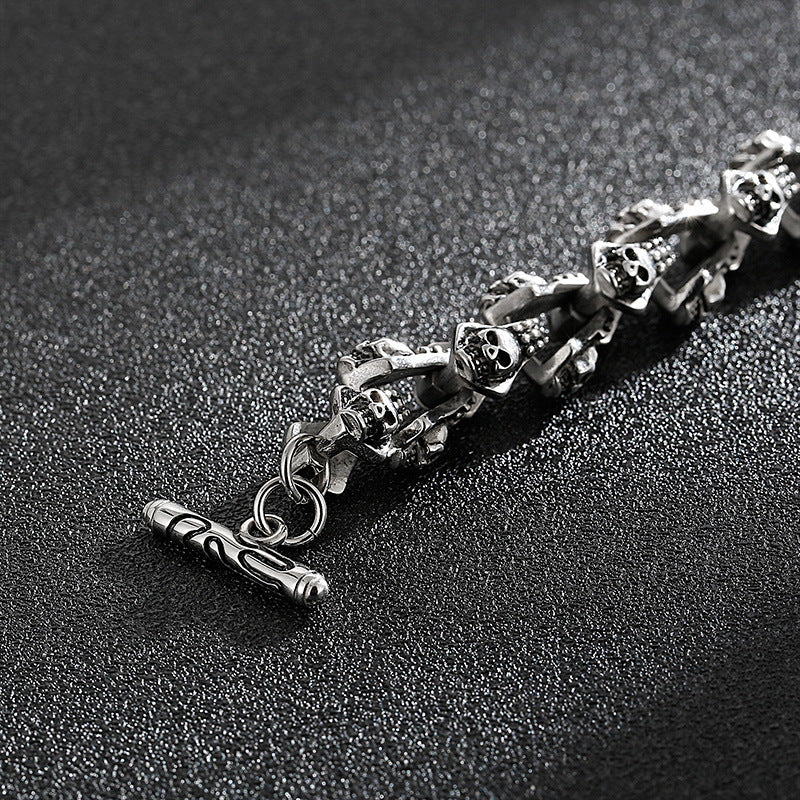 Stainless Steel Skulleton Bracelet