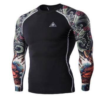 Men's Blackout Long-Sleeve Compression Shirt